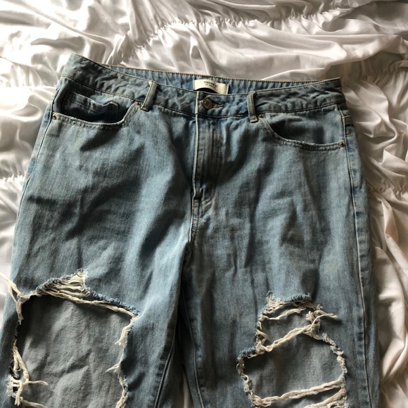 Forever 21 Denim - Ripped Boyfriend Jeans